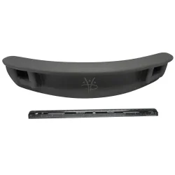 Hydropool - Nakkepude kort hjrne charcoal (uden klips)