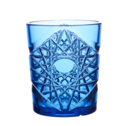 Premium lowball glas 35 cl. Blue Aqua (4-pak)
